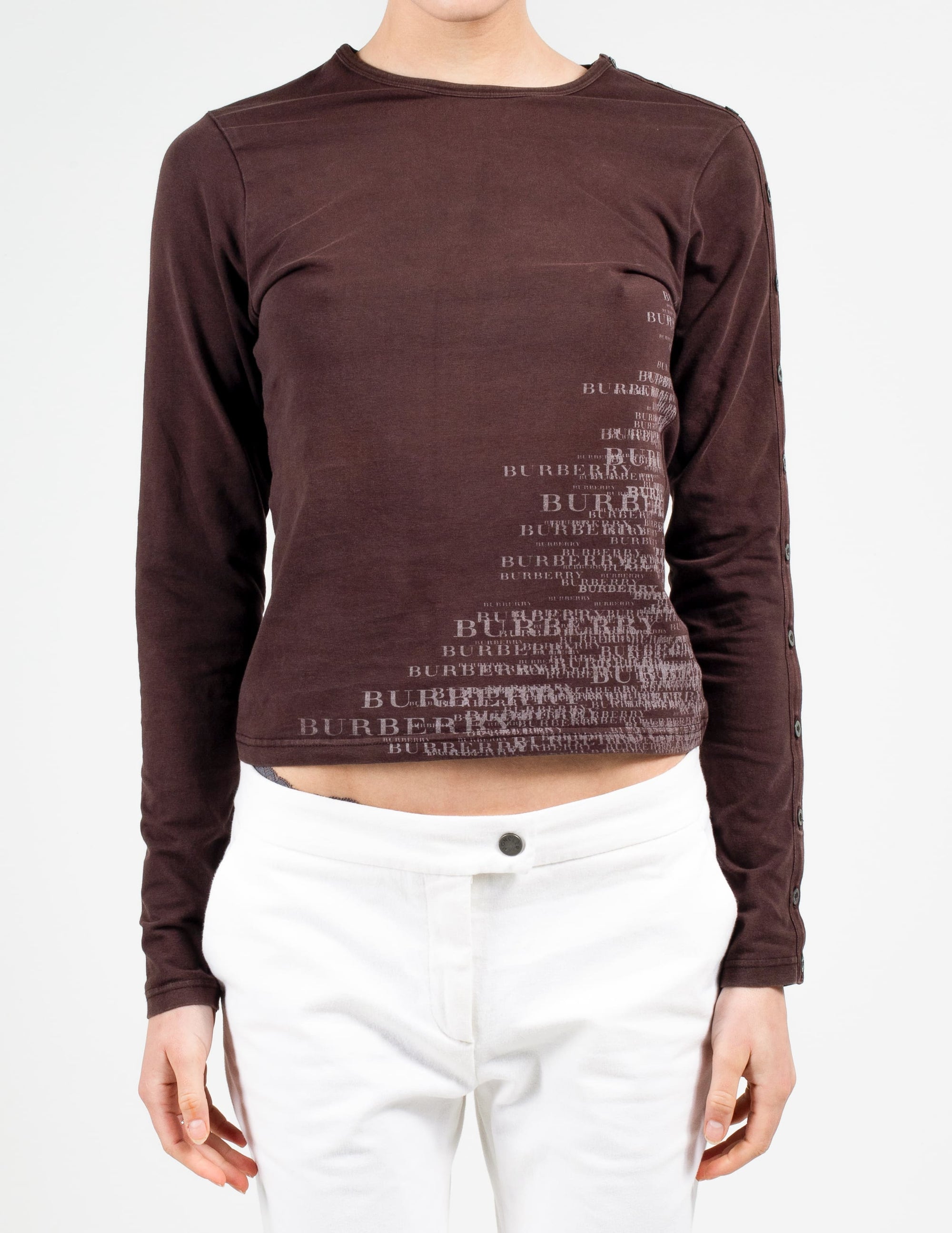 Front View of Burberry Graphic Top