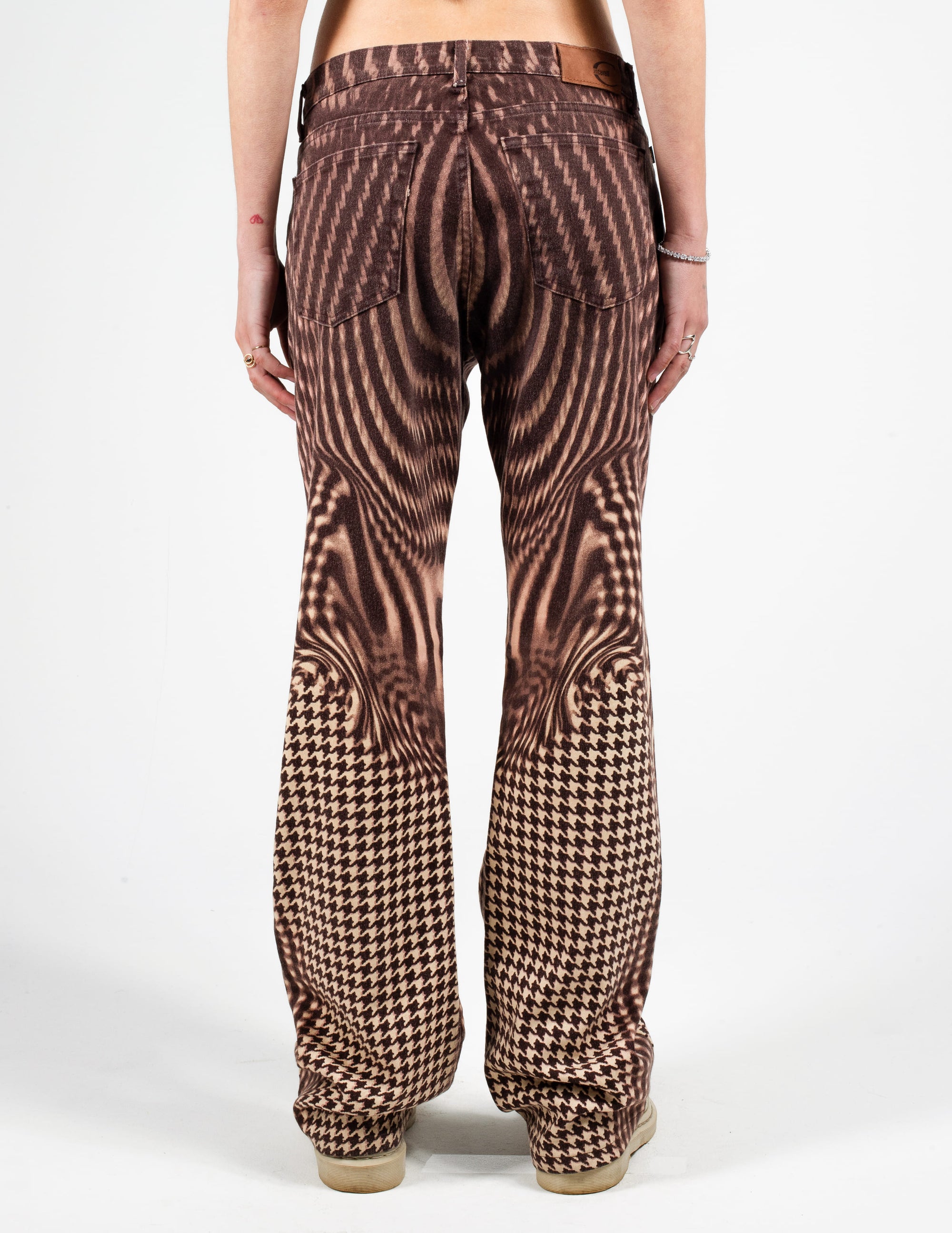 Back View of Just Cavalli Optical Print Pants