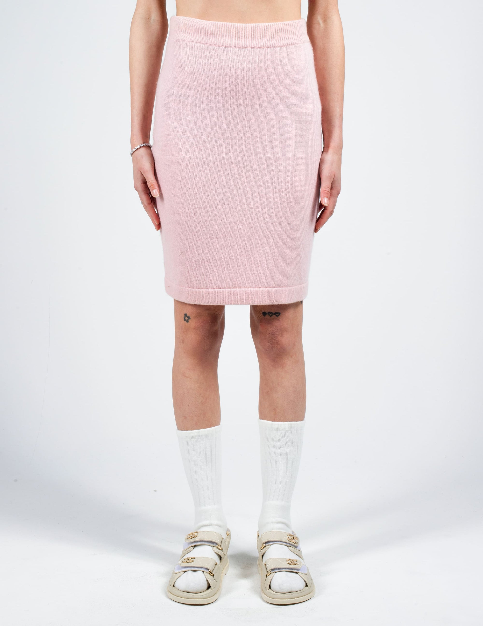 Front View of Chanel Cashmere Skirt