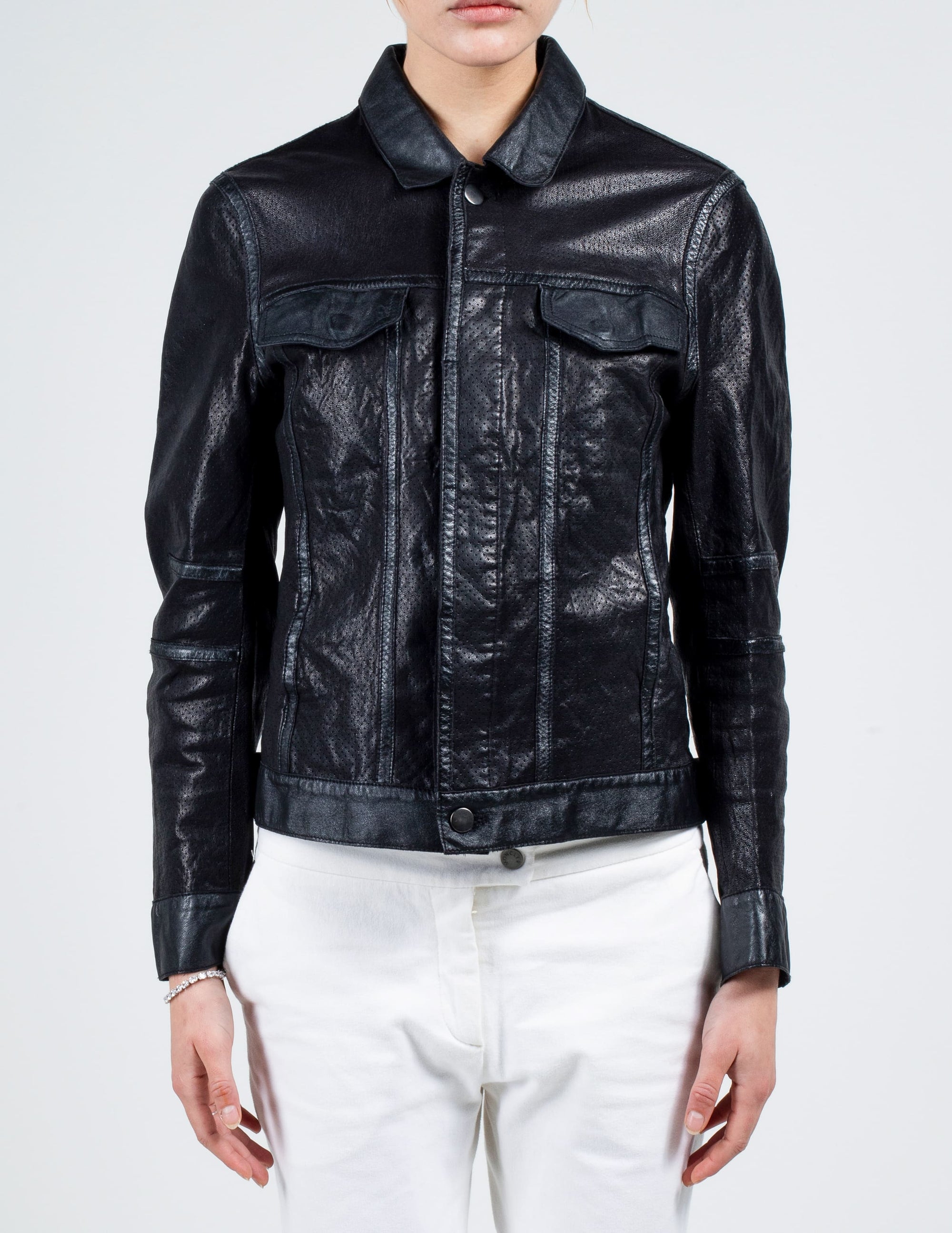 Front View of Helmut Lang Lambskin Jacket