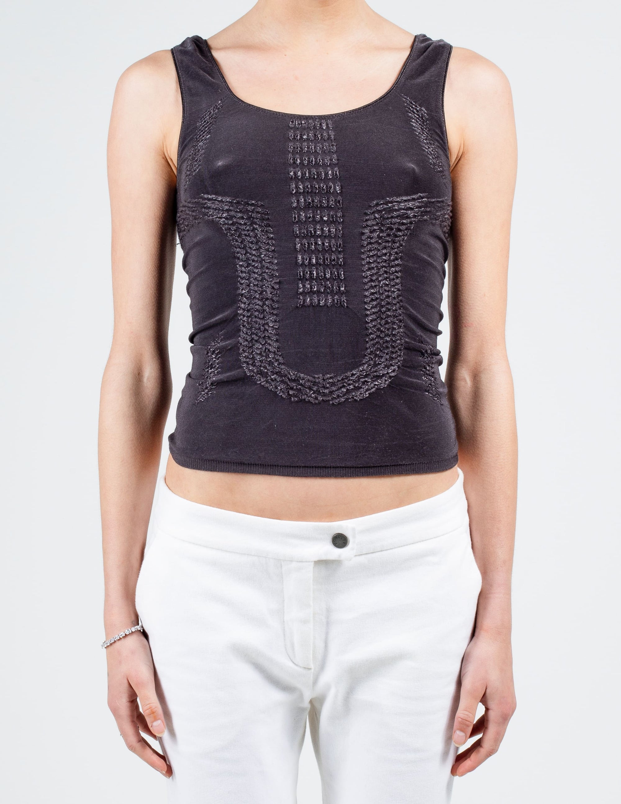 Front View of Marithé+François Girbaud Tank Top