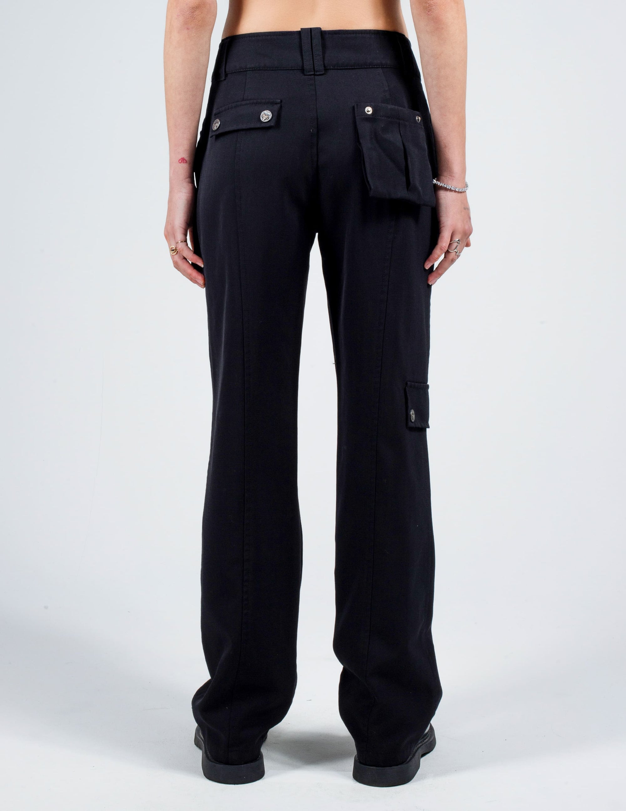 Back View of Moschino Cargo Trousers