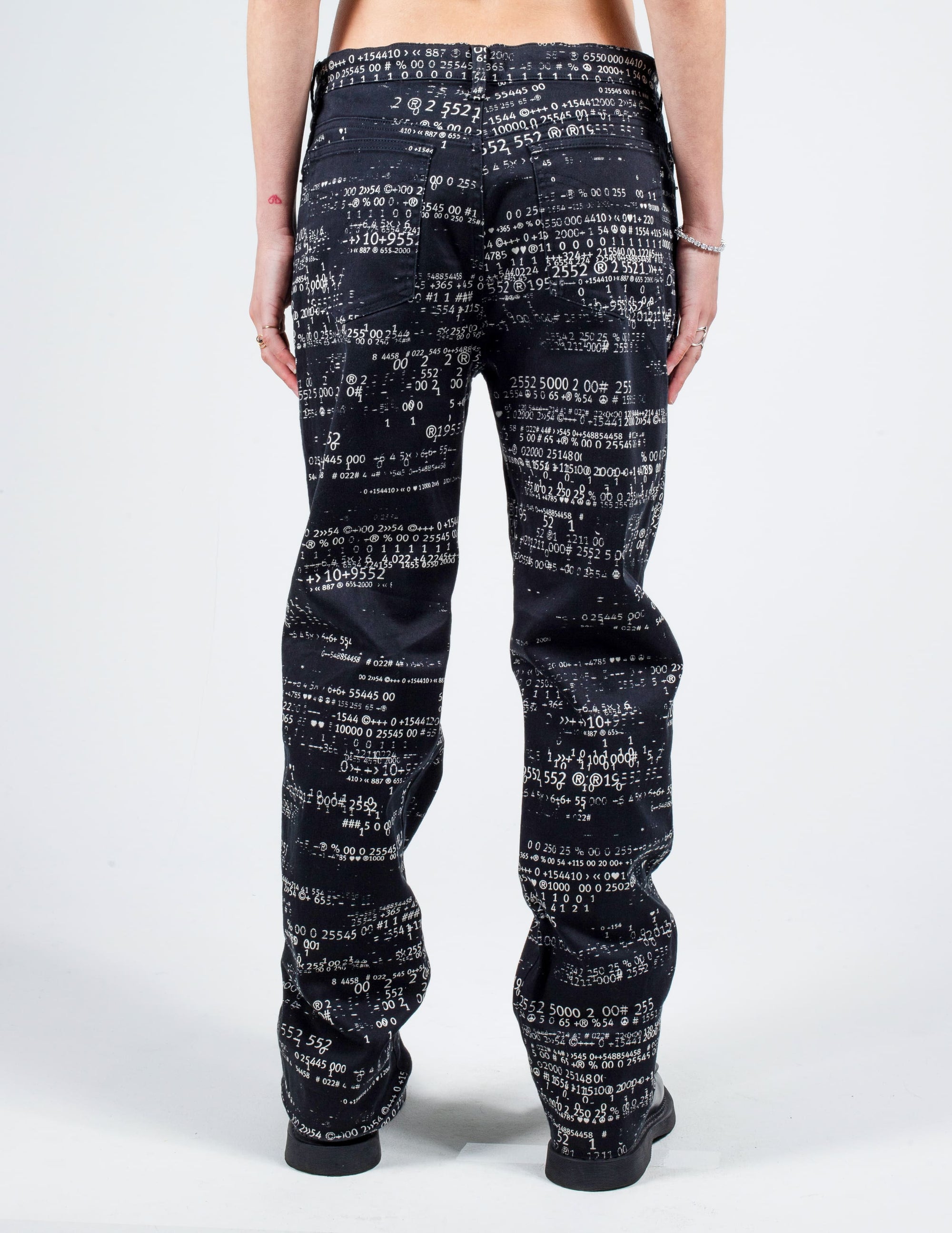 Back View of Moschino Digital Print Pants