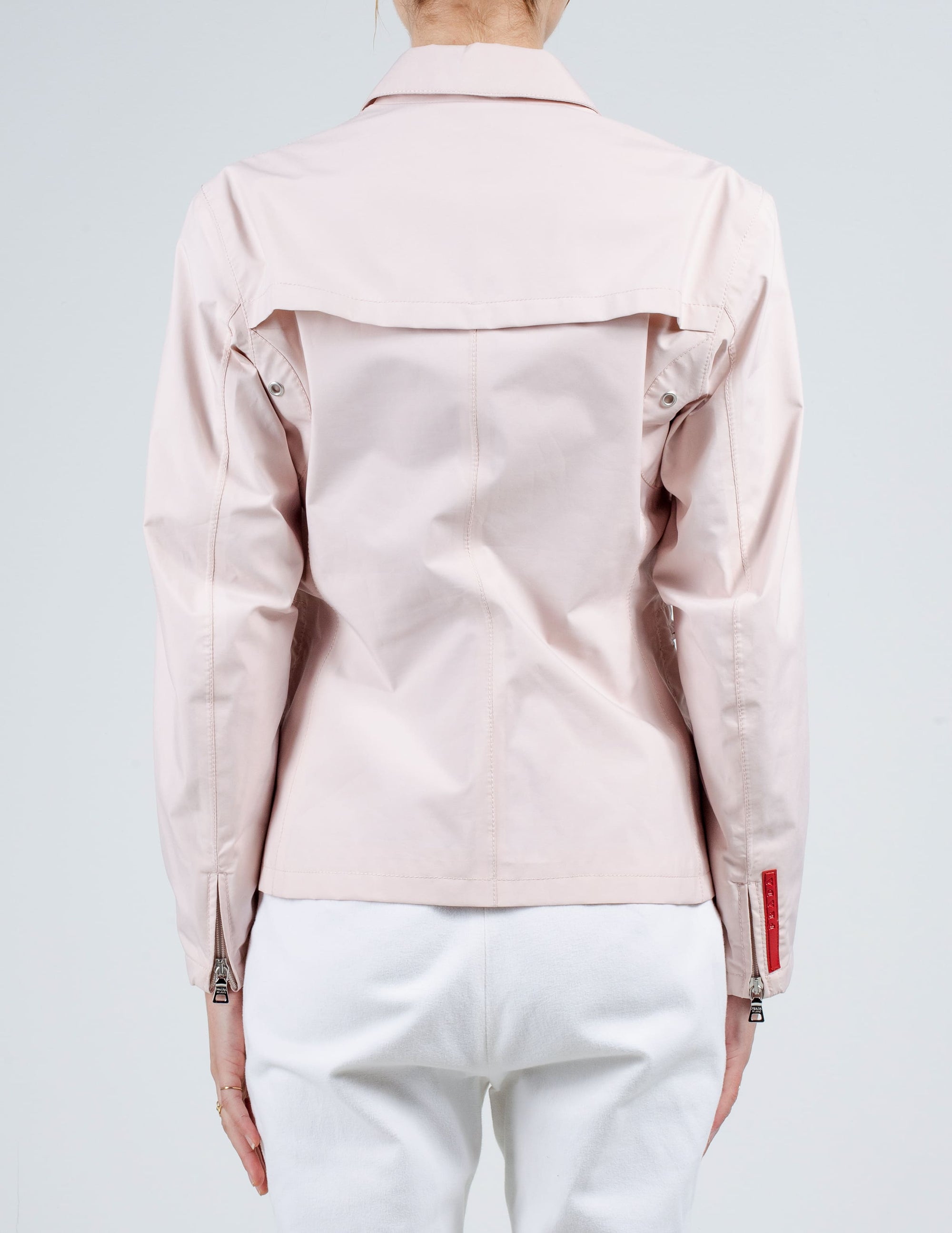 Back View of Pink Prada Nylon Blazer