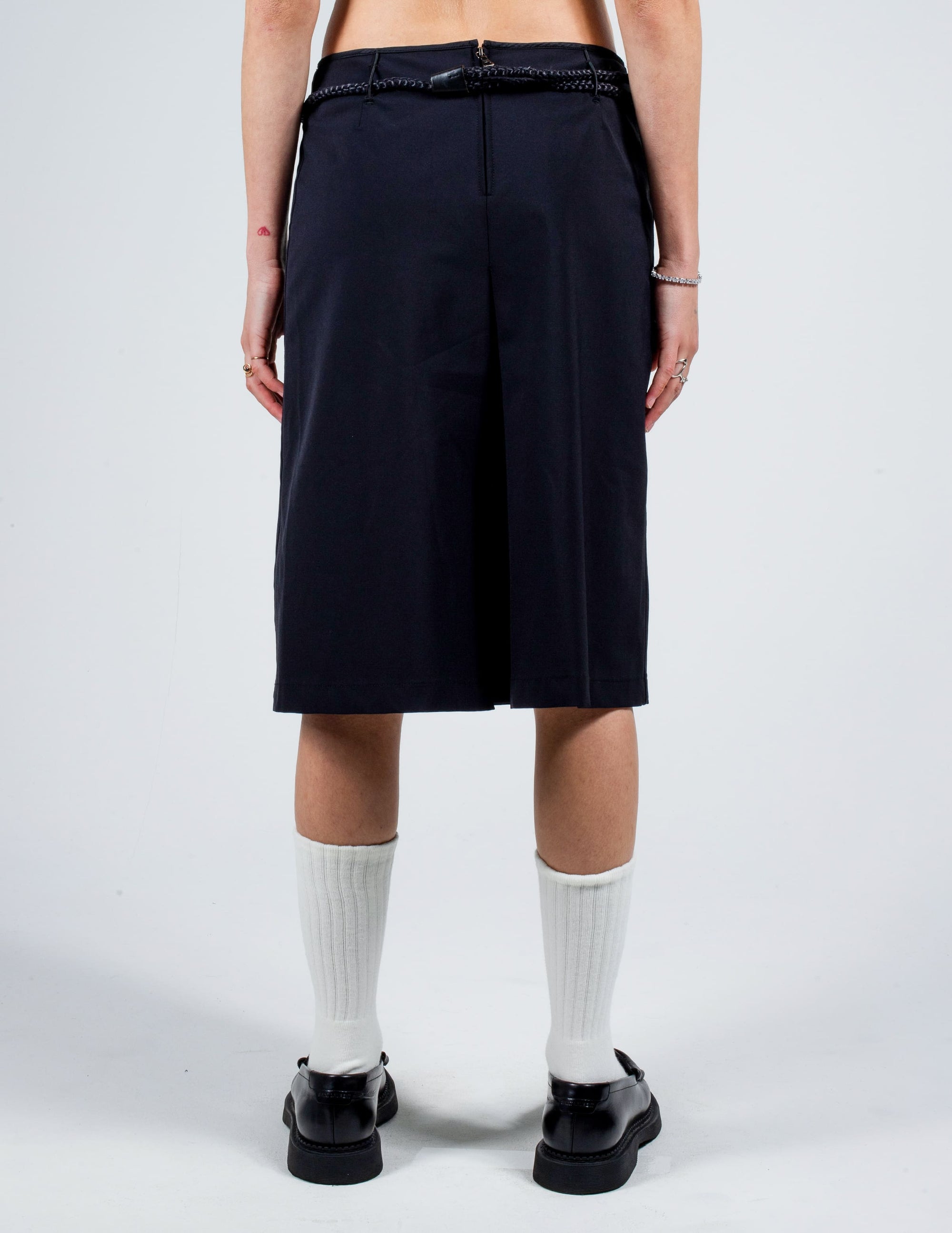 Back View of Prada Nylon Cord Skirt